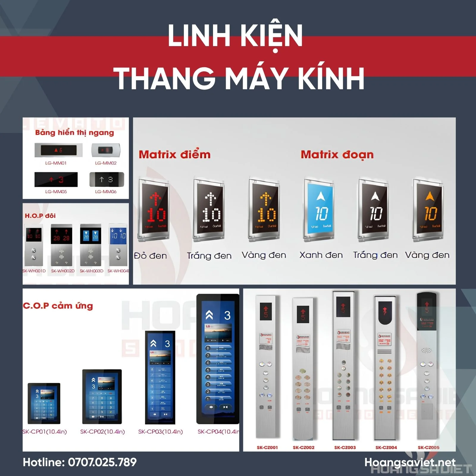 Linh Kiện Thang Máy Kính