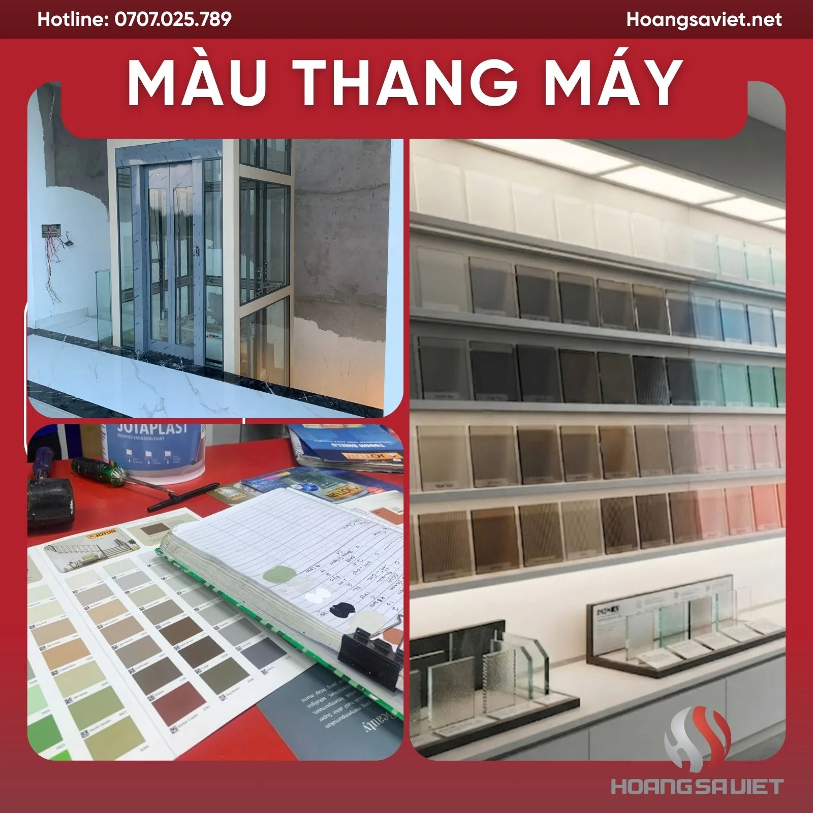 Màu Sắc Thang Máy Kính 