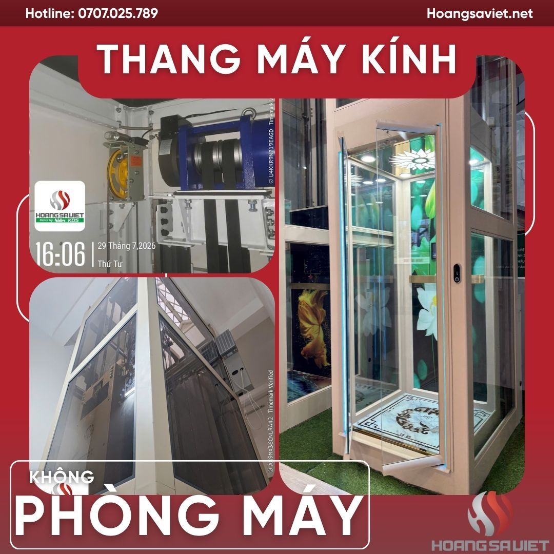 Thang Máy Gia Đình Không Phòng Máy