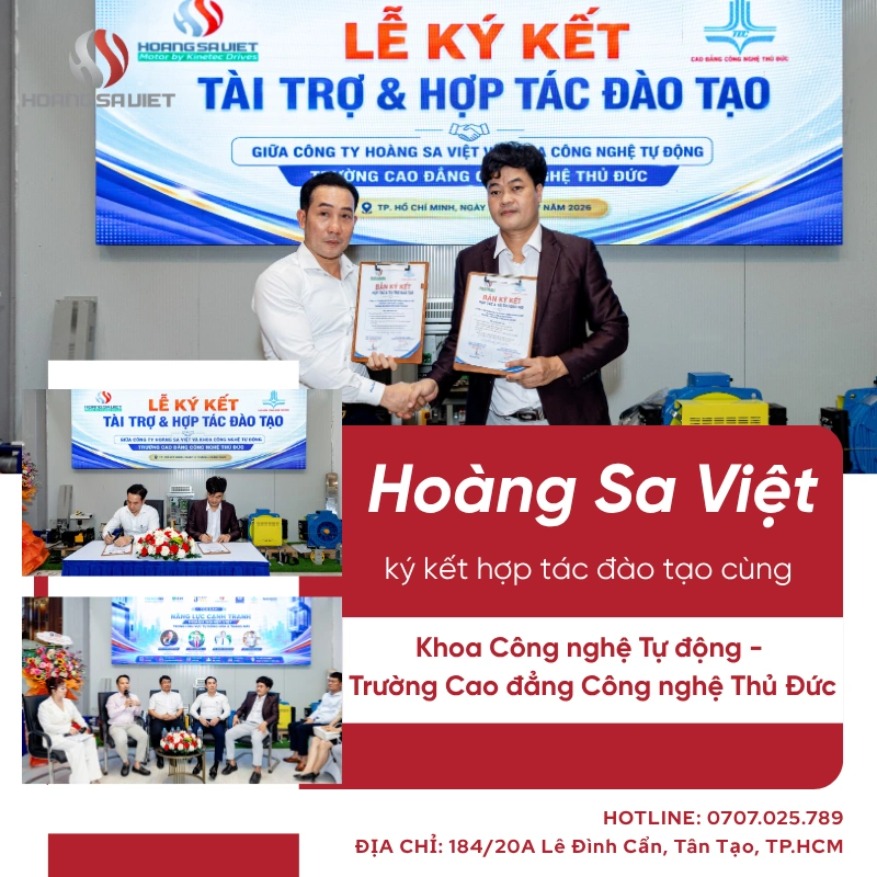 Hoàng Sa Việt bắt tay cùng Khoa Công nghệ Tự động thuộc Trường Cao đẳng Công nghệ Thủ Đức trong việc đào tạo nguồn nhân lực