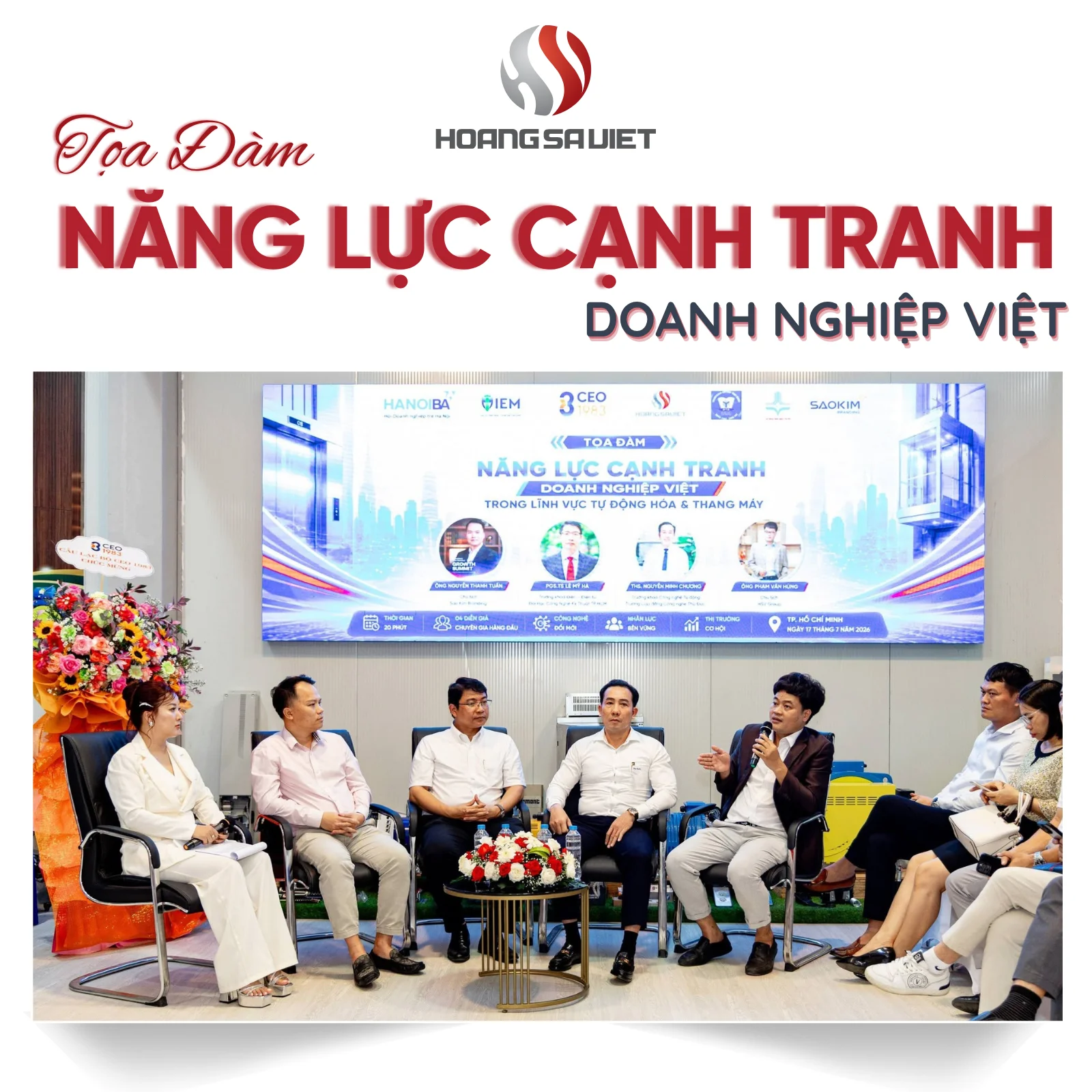 Buổi tọa đàm “Năng Lực Cạnh Tranh Của Doanh Nghiệp Việt Trong Lĩnh Vực Tự Động Hóa & Thang Máy”