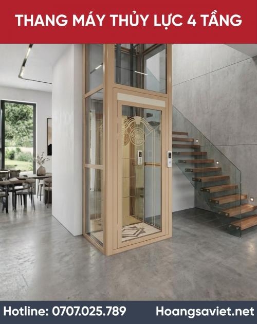 Thang Máy Thủy Lực 4 Tầng