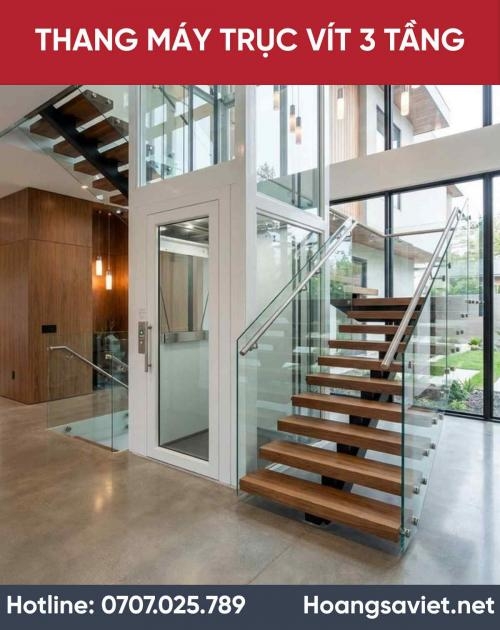 Thang Máy Trục Vít 3 Tầng